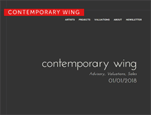 Tablet Screenshot of contemporarywing.com